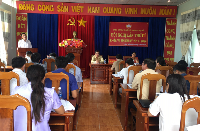 Ủy ban Mặt trận Tổ quốc Việt Nam huyện tổ chức Hội nghị lần thứ 4 – Khóa VI, nhiệm kỳ 2019-2024