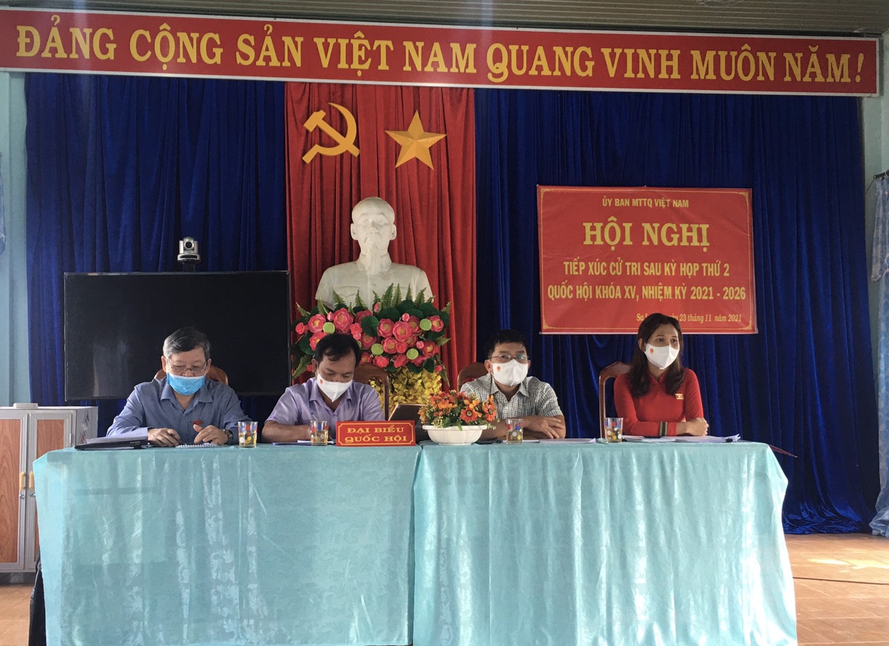 Đoàn đại biểu Quốc hội tỉnh Kon Tum tiếp xúc cử tri, thông báo kết quả Kỳ họp thứ 2, Quốc hội khóa XV