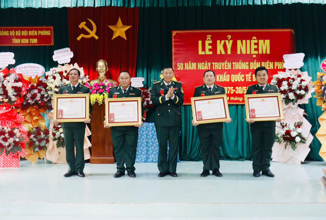 Đồn Biên phòng CKQT Bờ Y tổ chức Lễ Kỷ niệm 50 năm Ngày truyền thống (30/5/1975 – 30/5/2025)