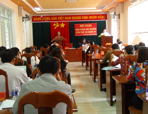 Hội nghị Ban Chấp hành Đảng bộ huyện lần thứ 10 Khóa VI