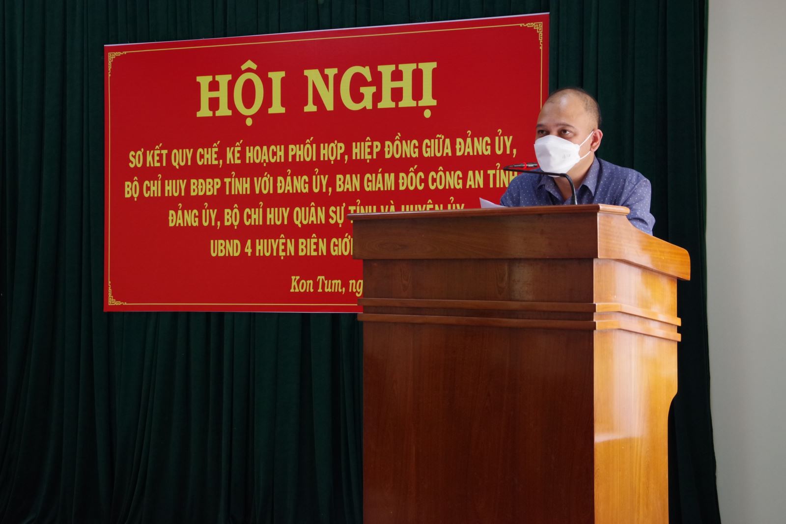 Hội nghị sơ kết quy chế, kế hoạch phối hợp và hiệp đồng giữa các lực lượng vũ trang tỉnh và 4 huyện biên giới