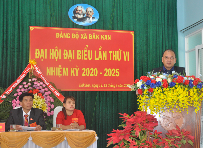 Đại hội Đại biểu Đảng bộ xã Đắk Kan lần thứ VI, nhiệm kỳ 2020 – 2025