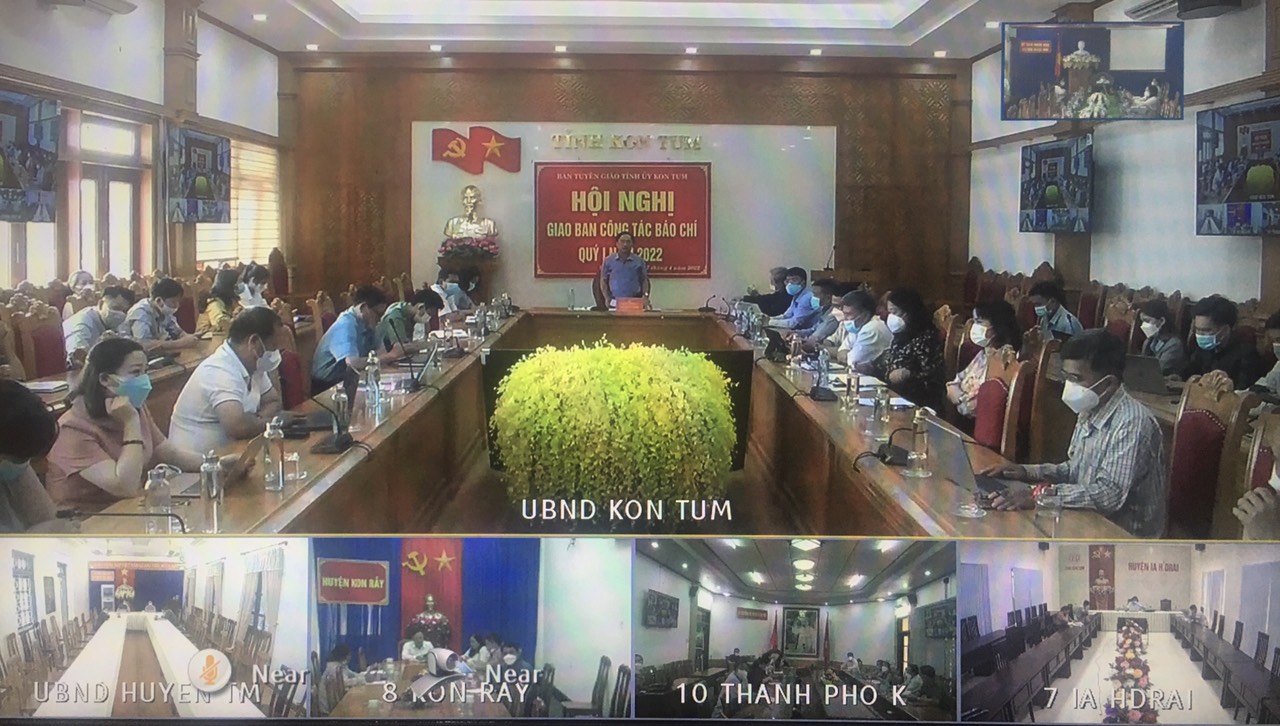 Hội nghị trực tuyến giao ban công tác báo chí quý I năm 2022