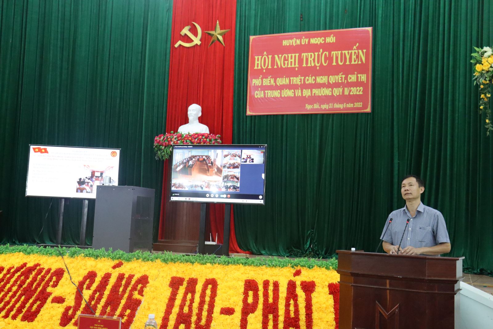 Hội nghị trực tuyến phổ biến, quán triệt các Nghị quyết, Chỉ thị của Trung ương và địa phương quý II năm 2022