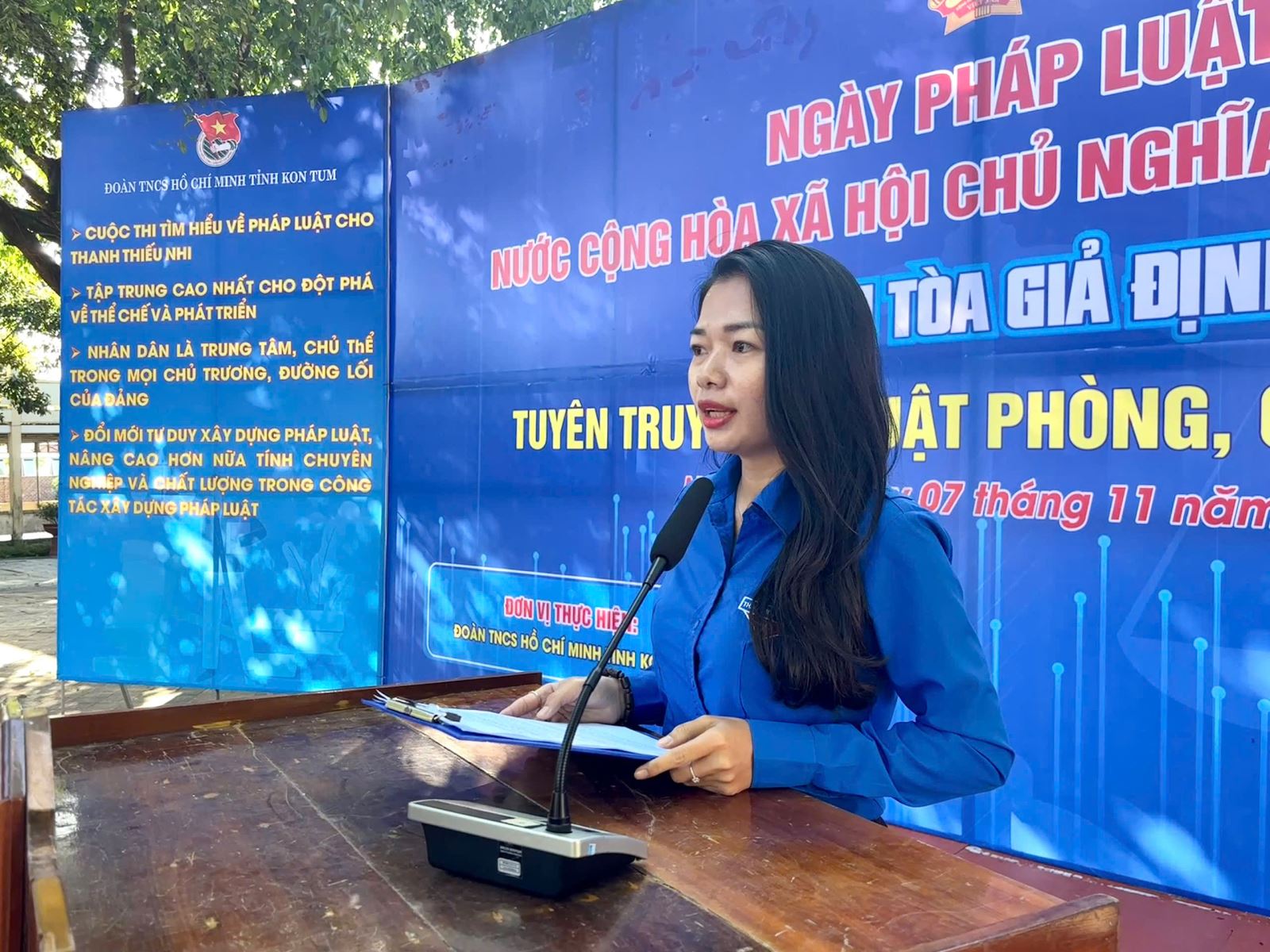 Trên 500 đoàn viên, thanh niên hưởng ứng Ngày pháp luật nước Cộng hòa xã hội chủ nghĩa Việt Nam (9/11)