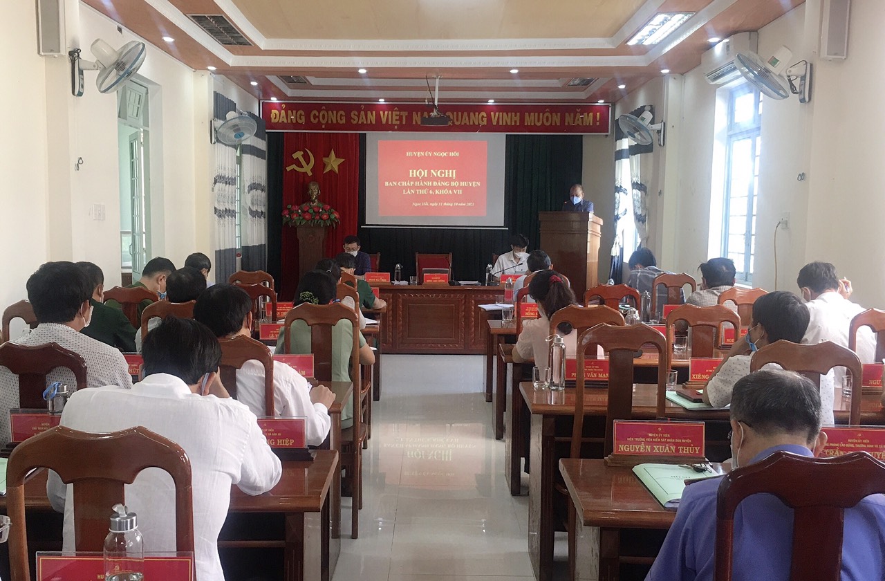 Bế mạc Hội nghị lần thứ 6 Ban Chấp hành Đảng bộ huyện - Khóa VII