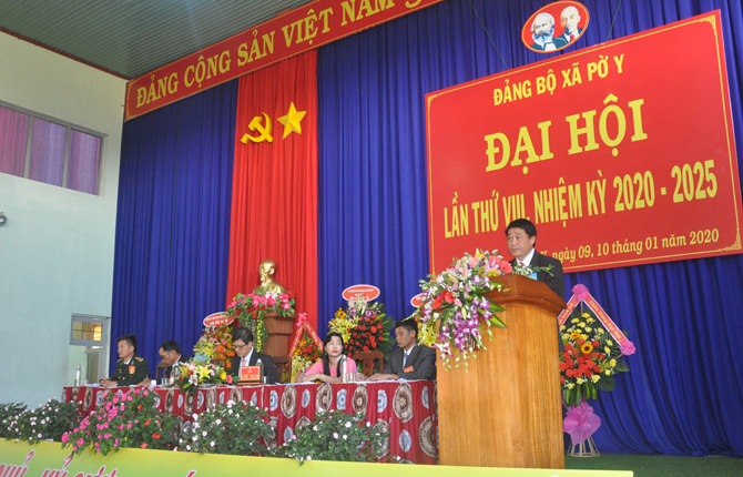 Pờ Y tổ chức thành công Đại hội Đảng bộ xã lần thứ VIII, nhiệm kỳ 2020-2025