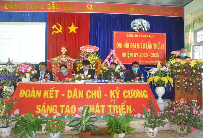 Đắk Dục tổ chức thành công Đại hội Đại biểu Đảng bộ xã lần thứ VI, nhiệm kỳ 2020 – 2025