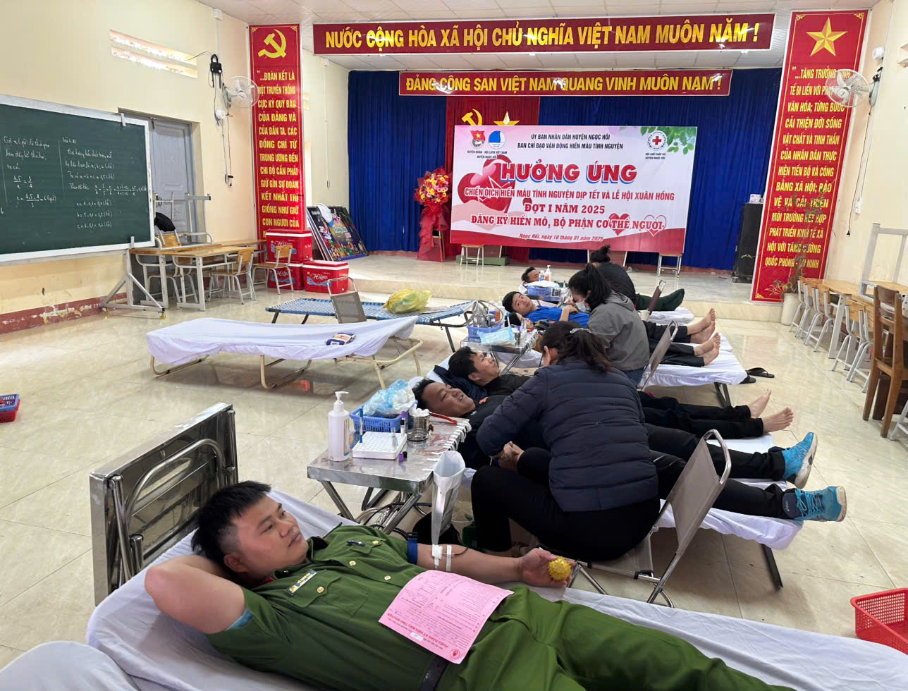 Tiếp nhận 131 đơn vị máu từ chương trình hiến tình nguyện đợt 1 năm 2025