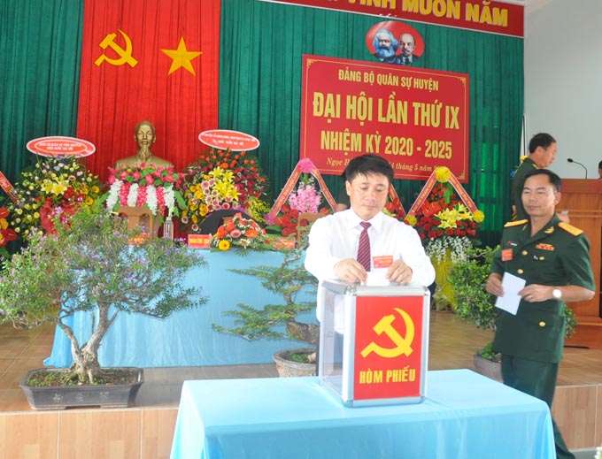 Đại hội Đảng bộ Quân sự huyện Ngọc Hồi lần thứ IX, nhiệm kỳ 2020 - 2025